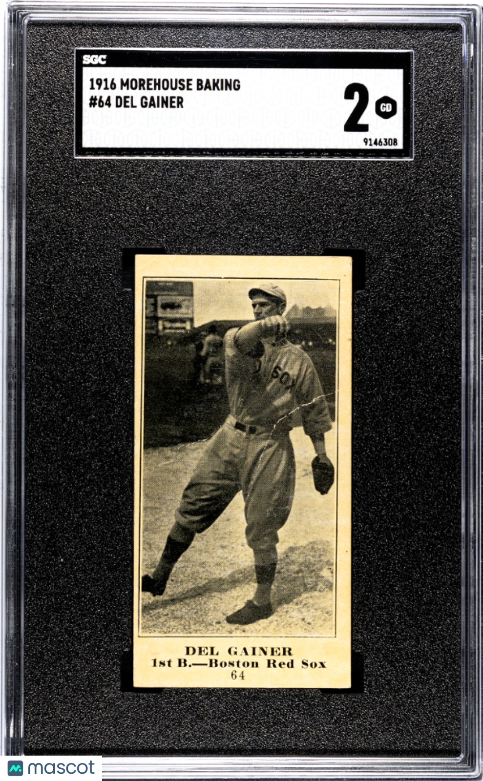 1916 Morehouse Baking Del Gainer #64 SGC 2