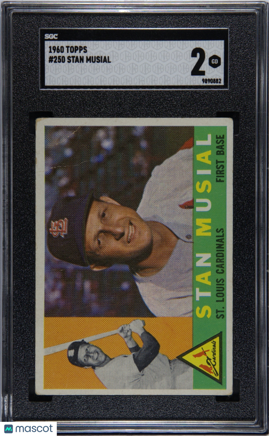 1960 Topps Stan Musial #250 SGC 2