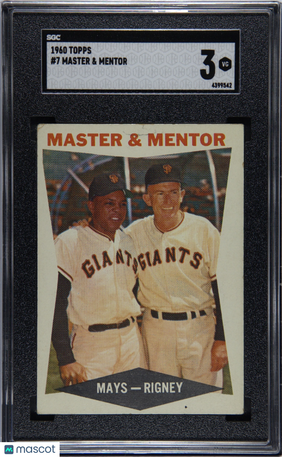 1960 Topps Master & Mentor #7 SGC 3