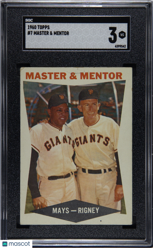 1960 Topps Master & Mentor #7 SGC 3