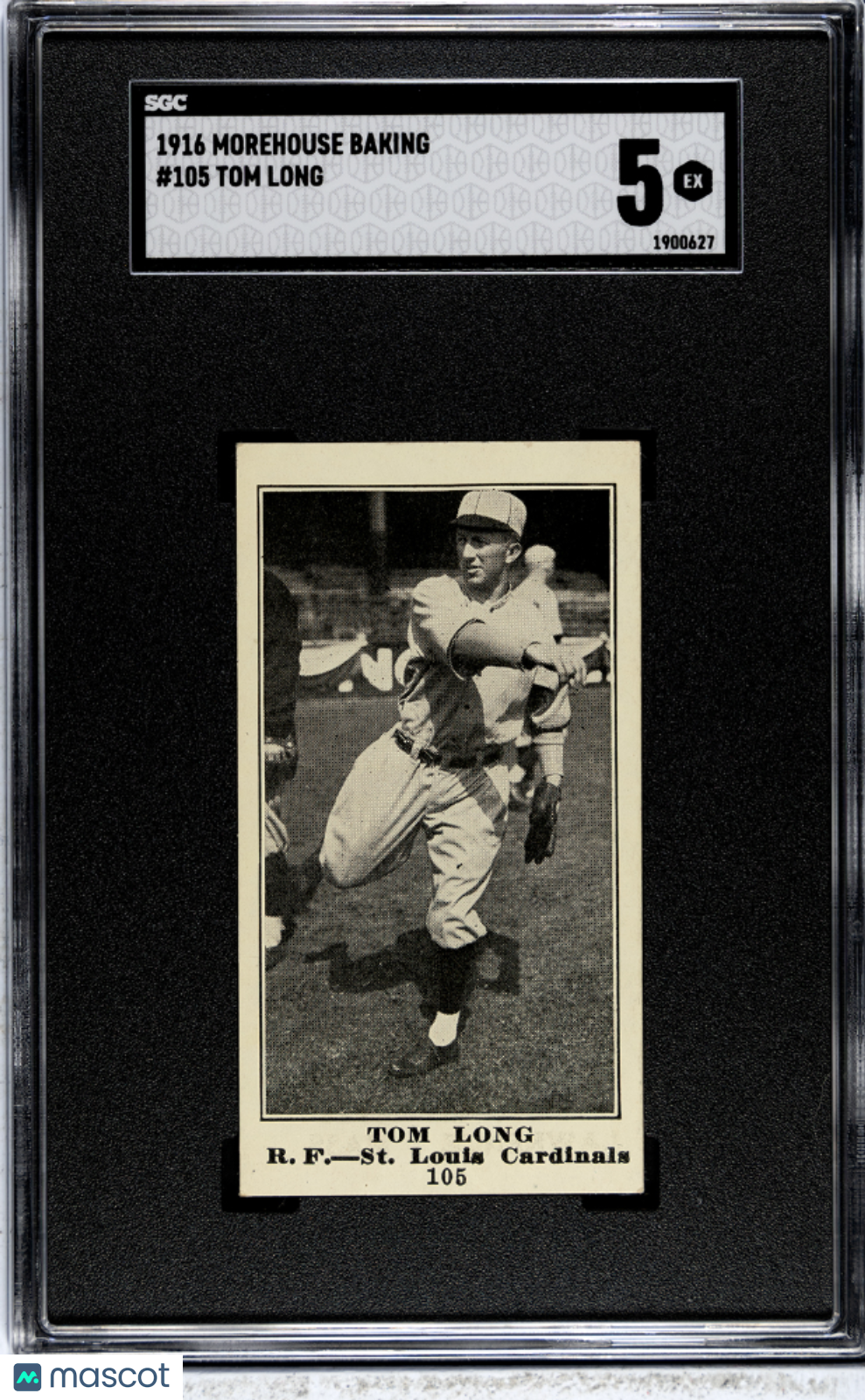 1916 Morehouse Baking Tom Long #105 SGC 5