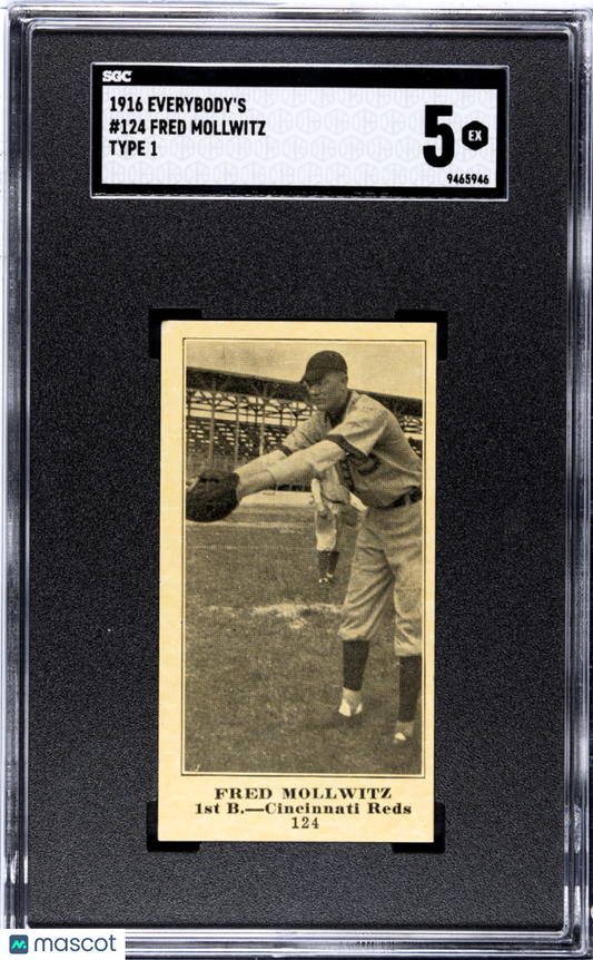 1916 Everybody's Fred Mollwitz #124 Type SGC 5