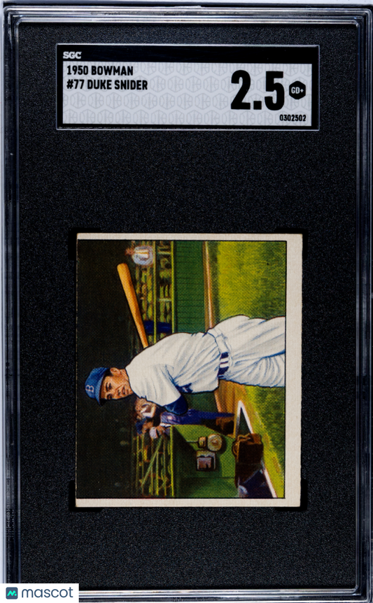 1950 Bowman Duke Snider #77 SGC 2.5