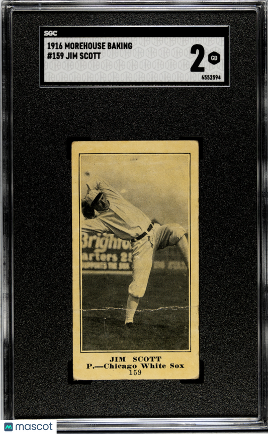 1916 Morehouse Baking Jim Scott #159 SGC 2