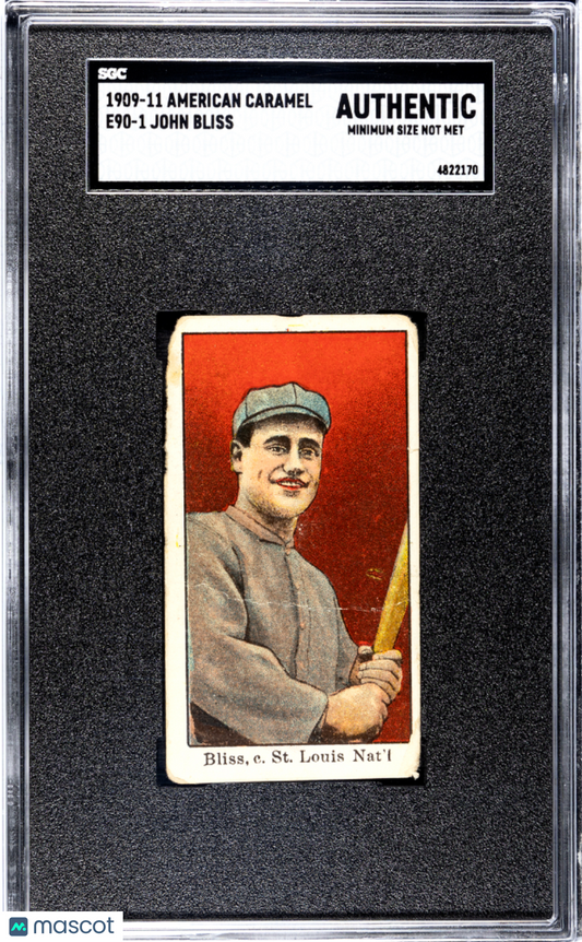 1909 American Caramel Co. (E90-1) John Bliss SGC A