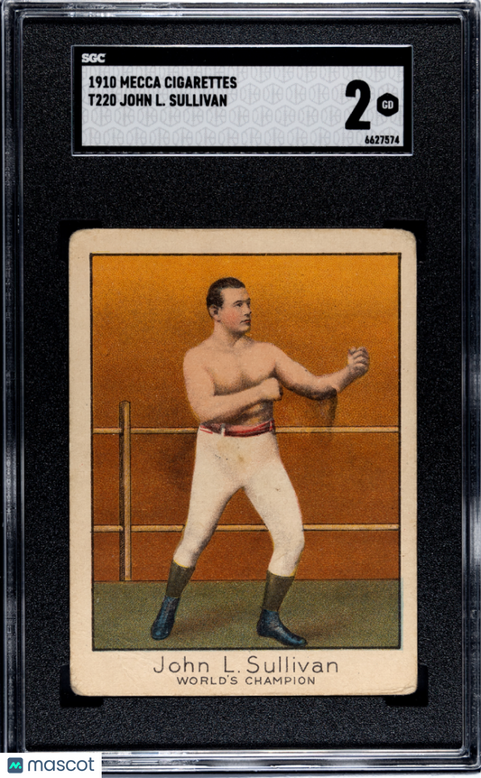 1910 Mecca Cigarettes (T220) John L. Sullivan SGC 2
