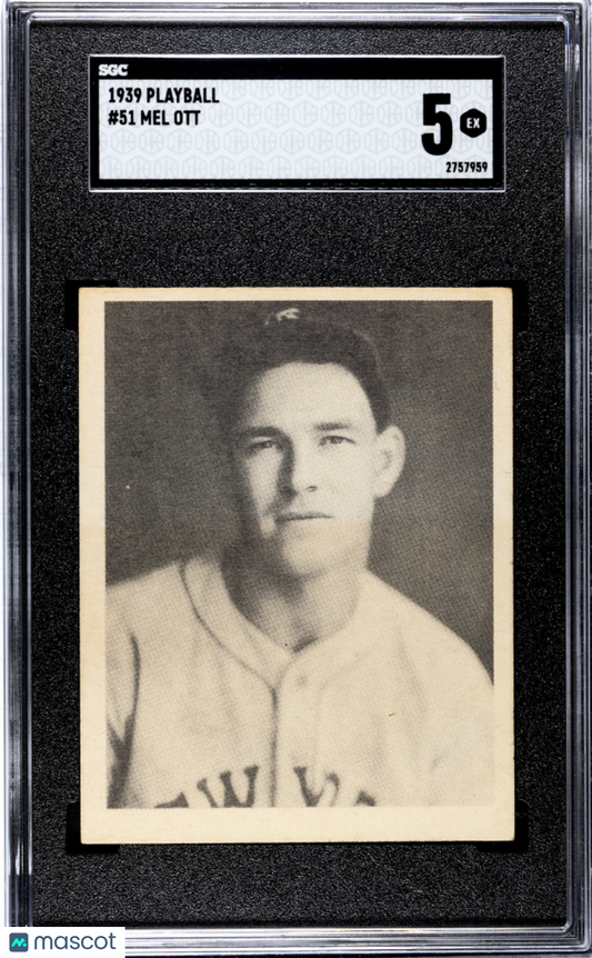 1939 Playball Mel Ott #51 SGC 5