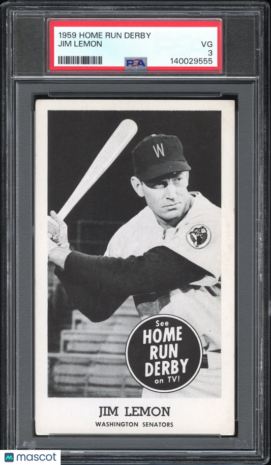 1959 Home Run Derby Jim Lemon PSA 3