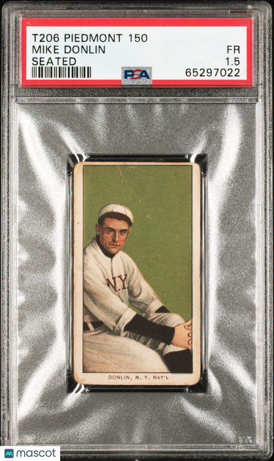 1909-11 T206 Piedmont 150 Mike Donlin Seated PSA 1.5