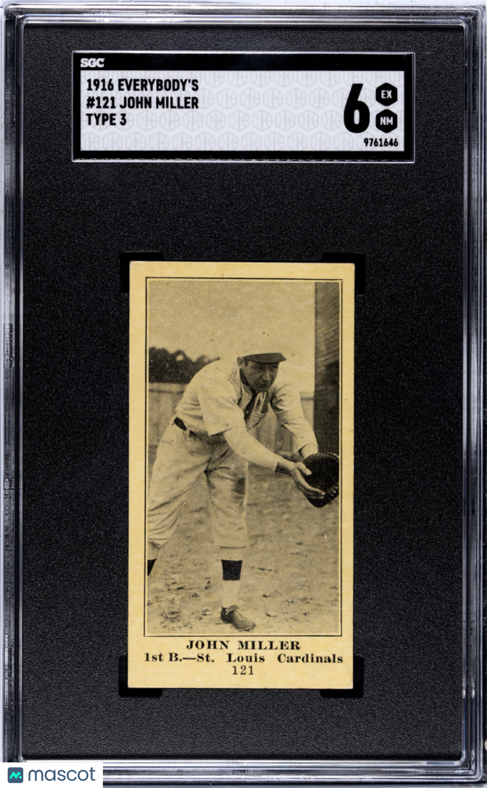 1916 Everybody's John Miller #121 Type 3 SGC 6
