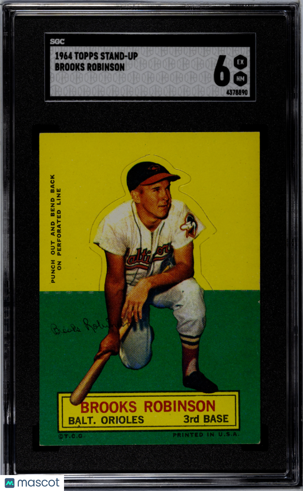 1964 Topps Stand-Up Brooks Robinson SGC 6
