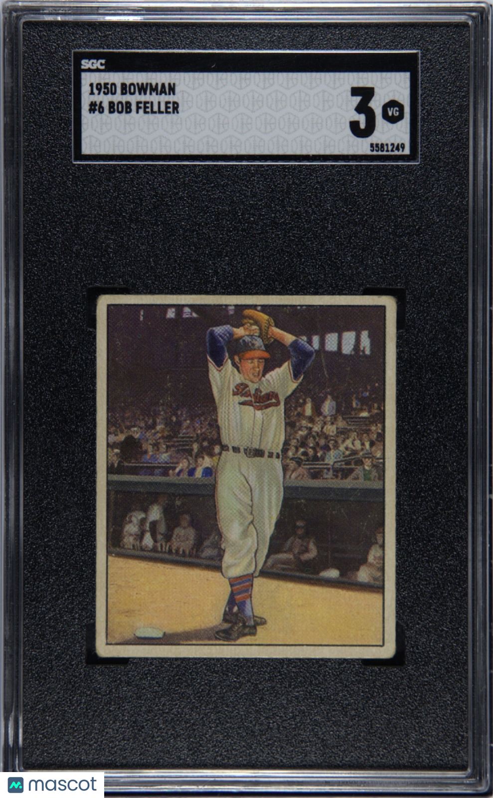 1950 Bowman Bob Feller #6 SGC 3