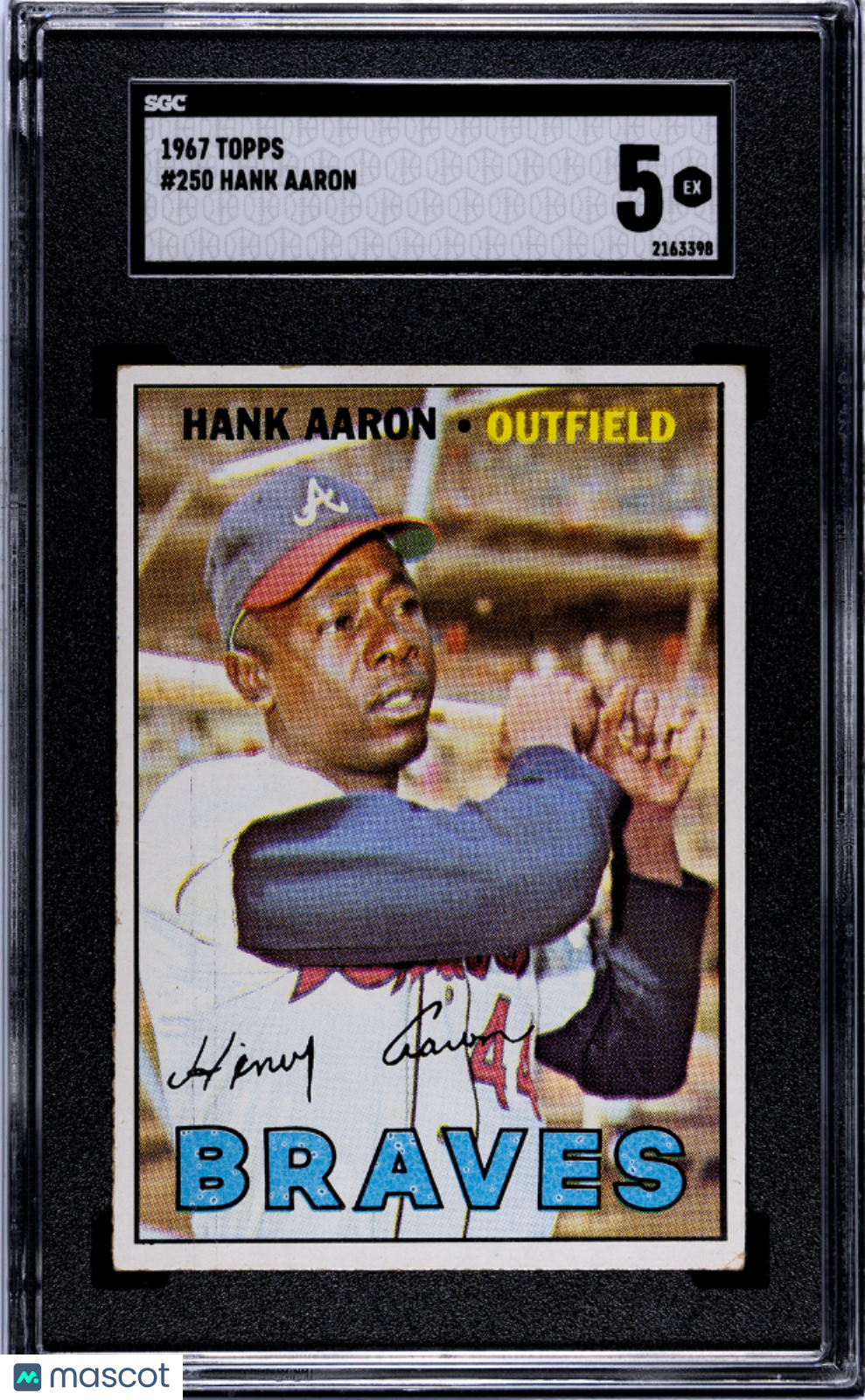 1967 Topps Hank Aaron #250 SGC 5