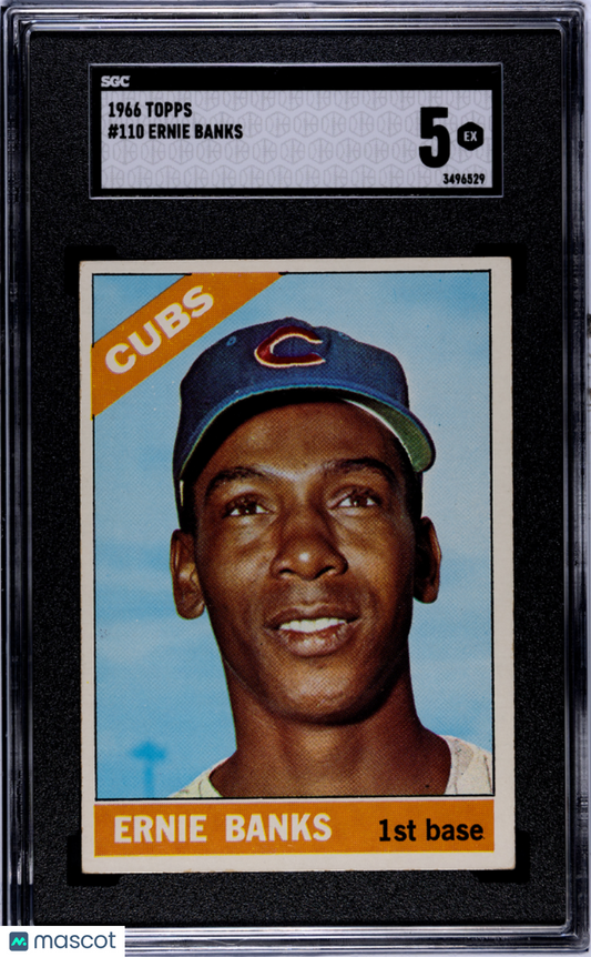 1966 Topps Ernie Banks #110 SGC 5