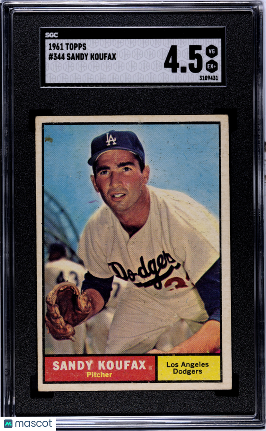 1961 Topps Sandy Koufax #344 SGC 4.5