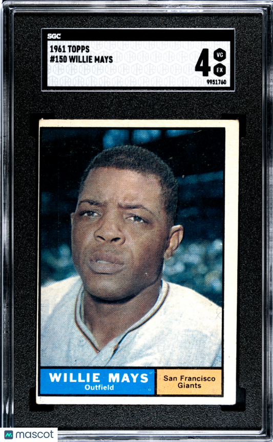 1961 Topps Willie Mays #150 SGC 4
