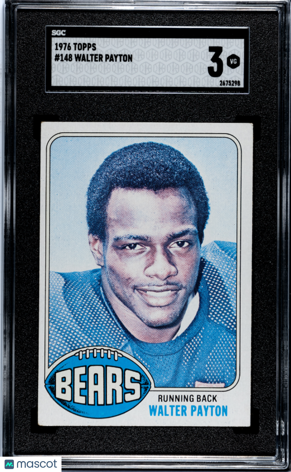 1976 Topps Walter Payton #148 SGC 3