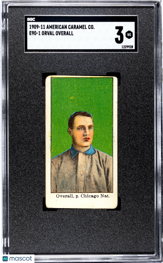 1909 American Caramel Co. (E90-1) Orval Overall SGC 3