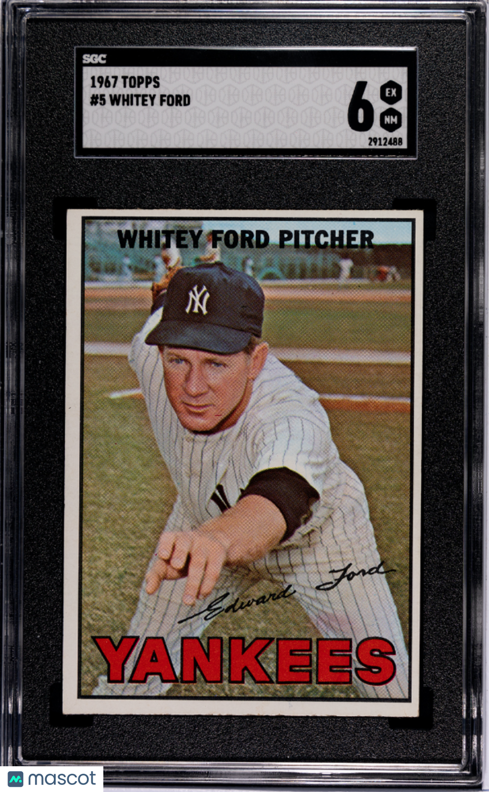 1967 Topps Whitey Ford #5 SGC 6