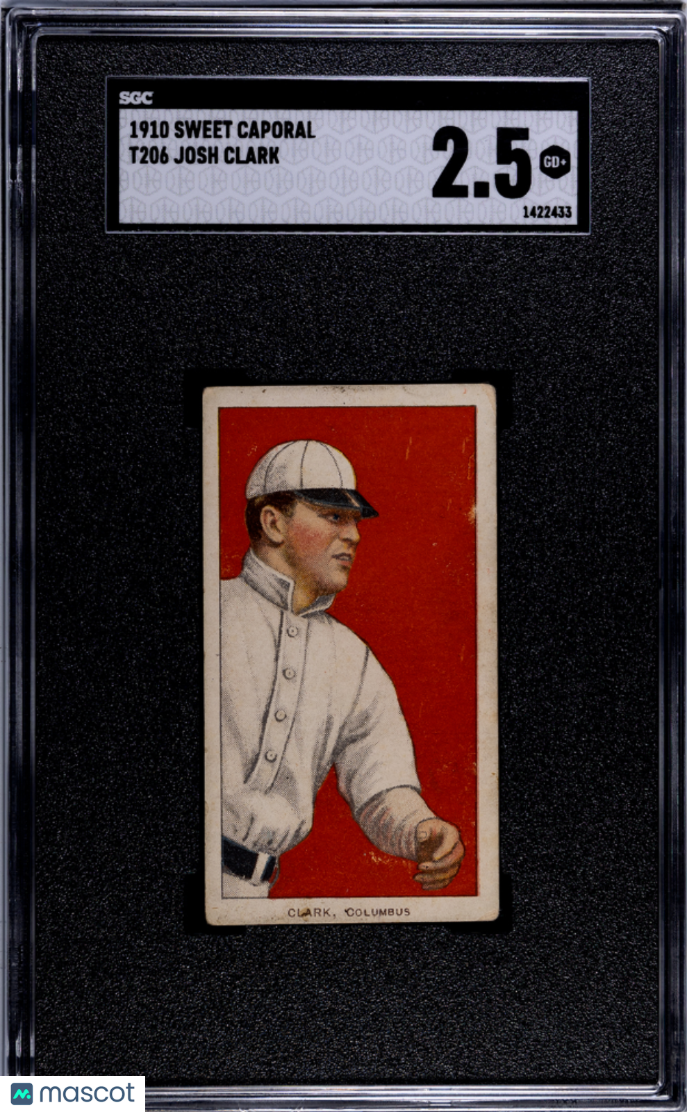 1910 Sweet Caporal (T206) Josh Clark SGC 2.5
