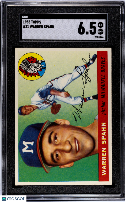 1955 Topps Warren Spahn #31 SGC 6.5
