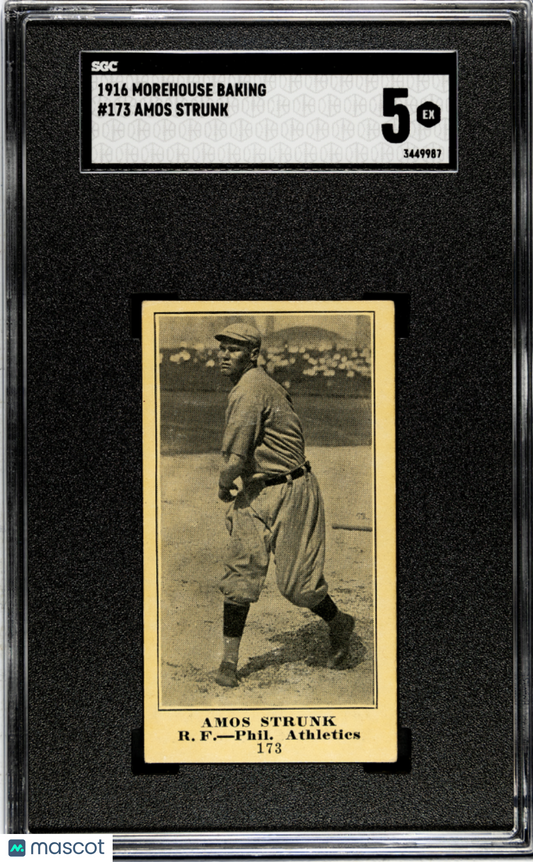 1916 Morehouse Baking Amos Strunk #173 SGC 5