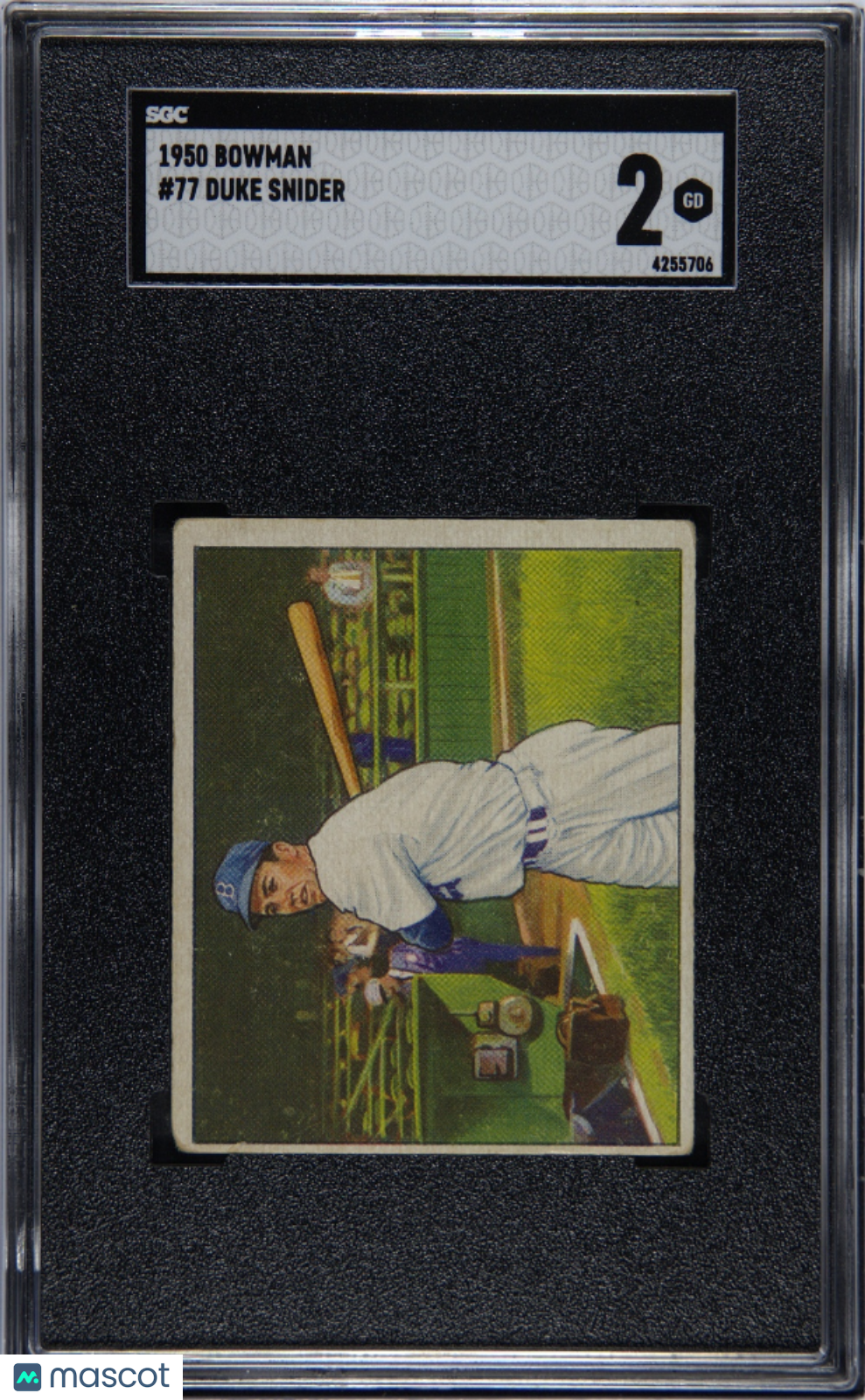 1950 Bowman Duke Snider #77 SGC 2