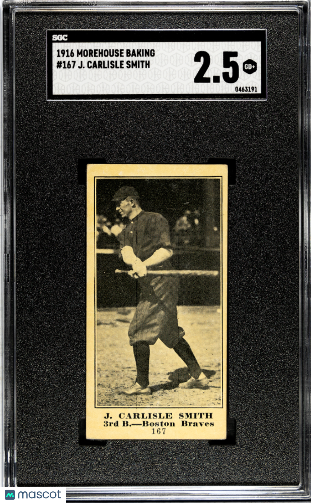 1916 Morehouse Baking J. Carlisle Smith #167 SGC 2.5