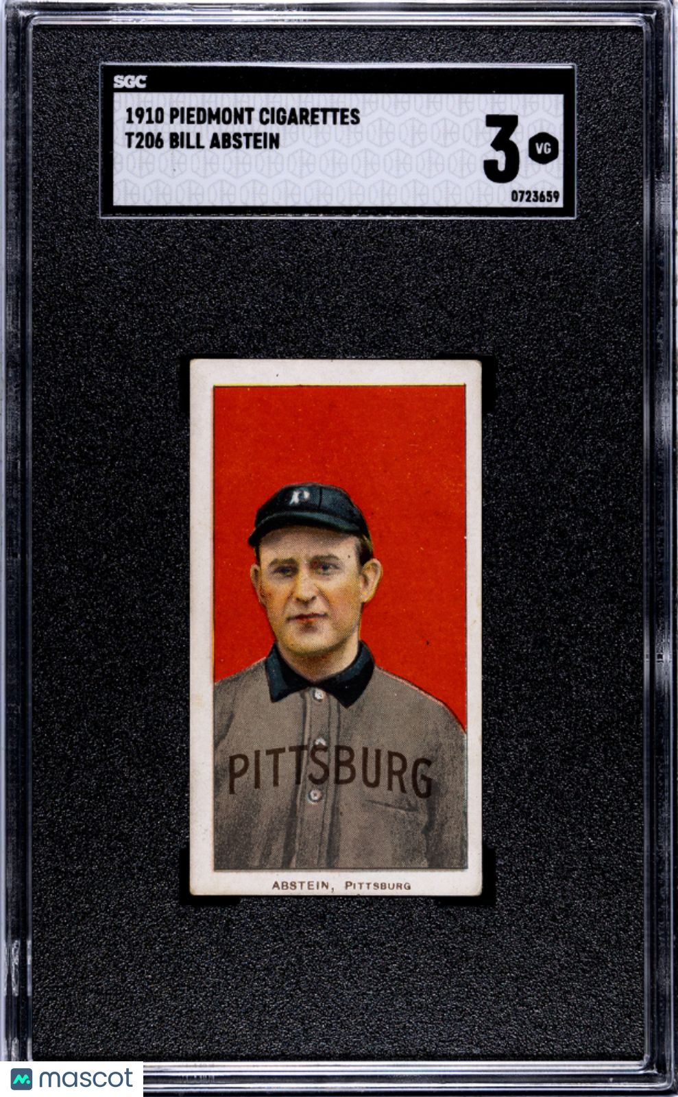 1910 Piedmont Cigarettes (T206) Bill Abstein SGC 3