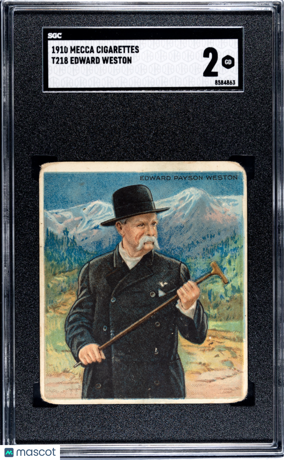 1910 Mecca Cigarettes (T218) Edward Weston SGC 2