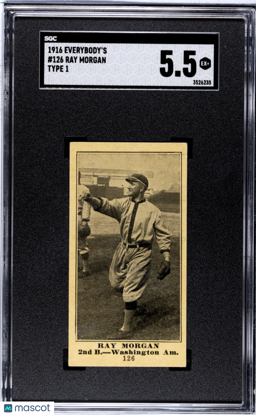 1916 Everybody's Ray Morgan #126 Type SGC 5.5