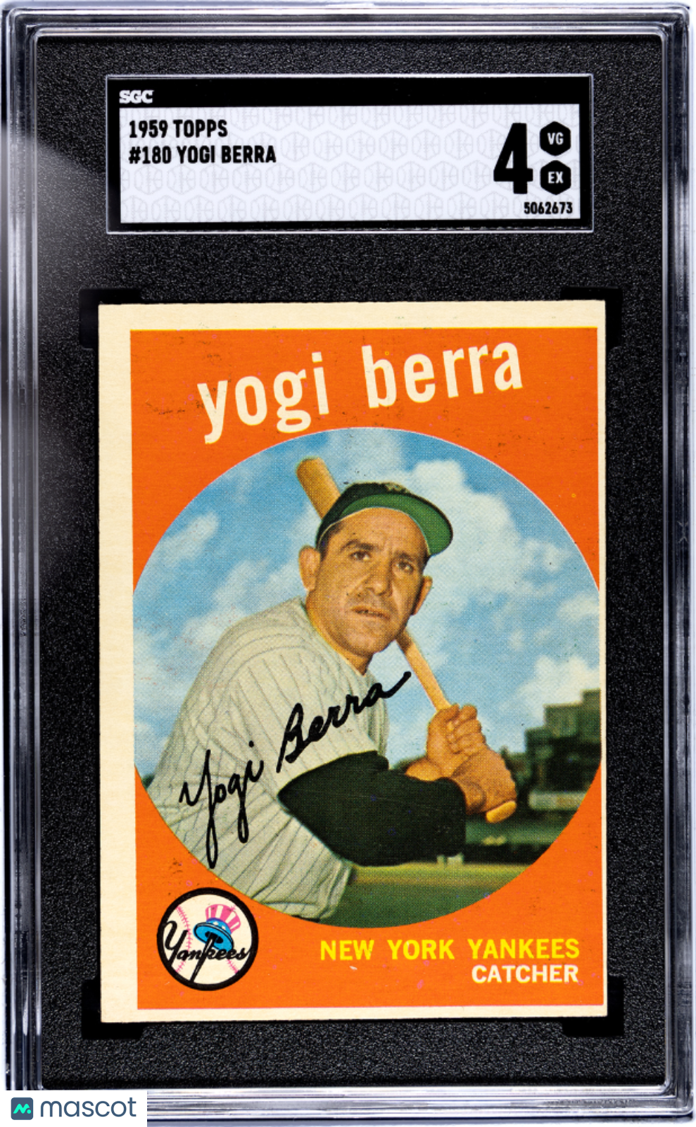 1959 Topps Yogi Berra #180 SGC 4