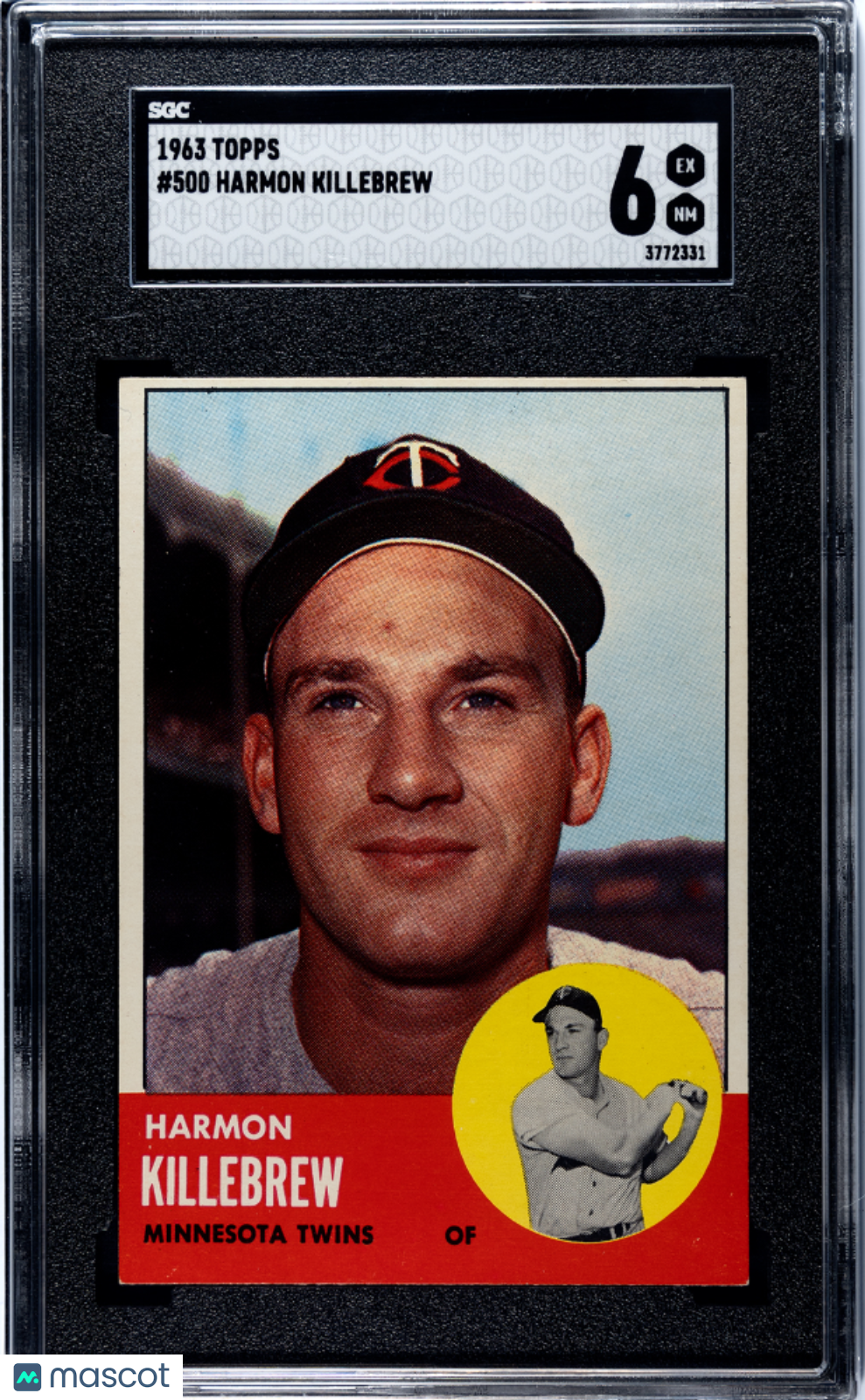 1963 Topps Harmon Killebrew #500 SGC 6