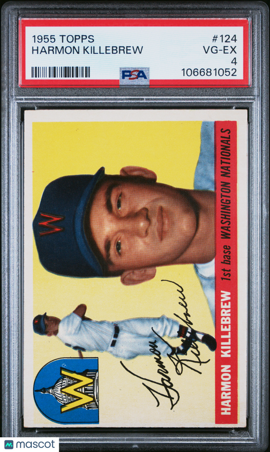 1955 Topps Harmon Killebrew #124 PSA 4