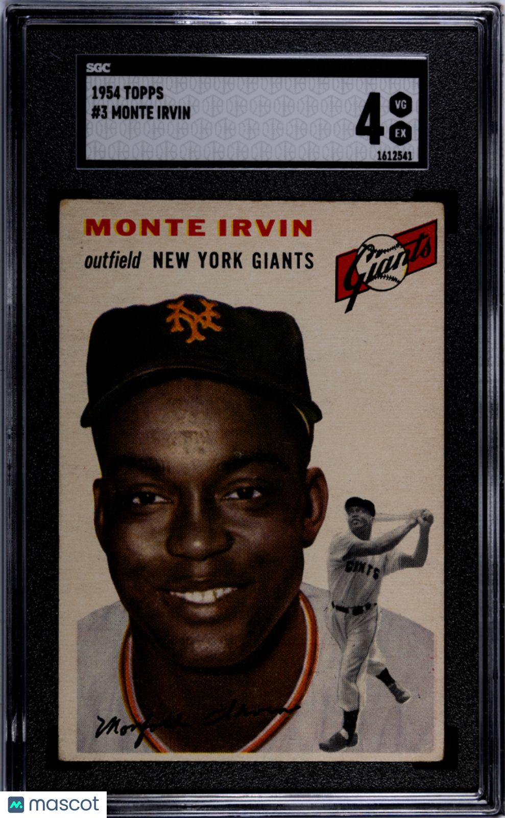 1954 Topps Monte Irvin #3 SGC 4