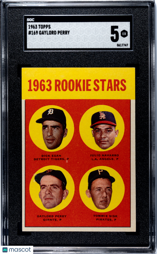 1963 Topps Gaylord Perry #169 SGC 5