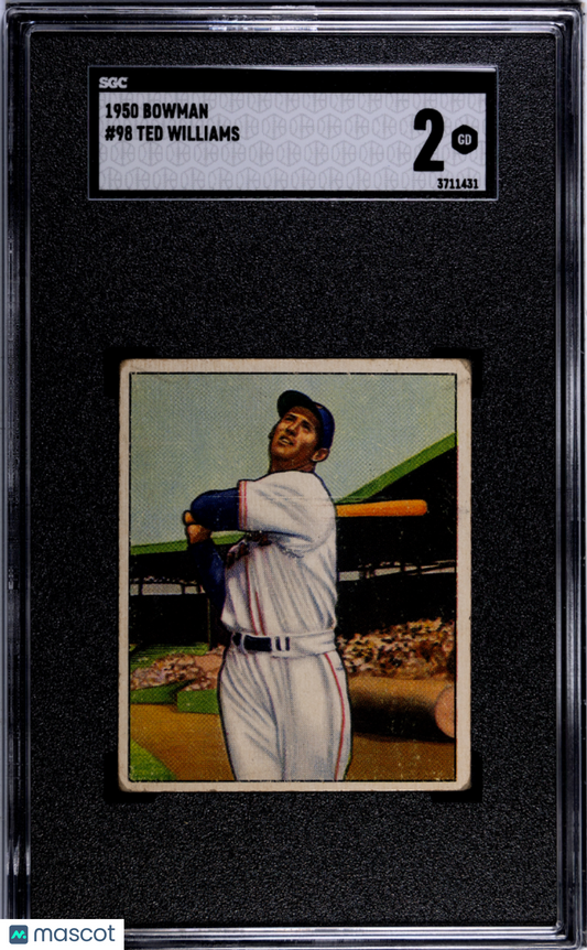 1950 Bowman Ted Williams #98 SGC 2