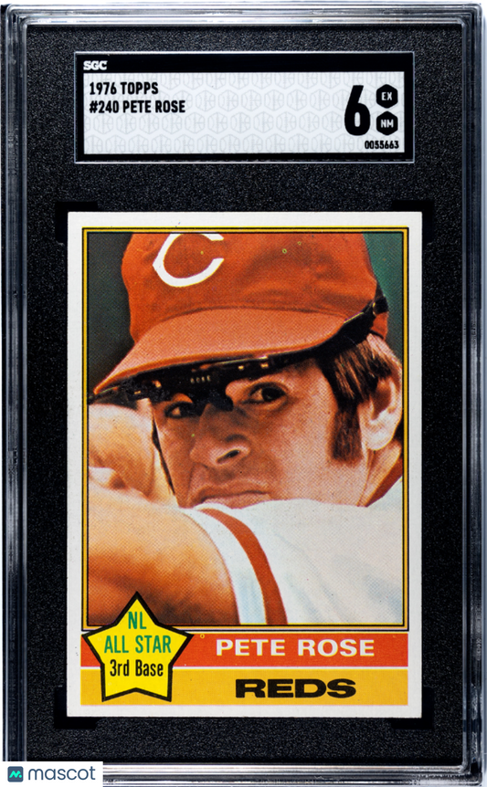 1976 Topps Pete Rose #240 SGC 6