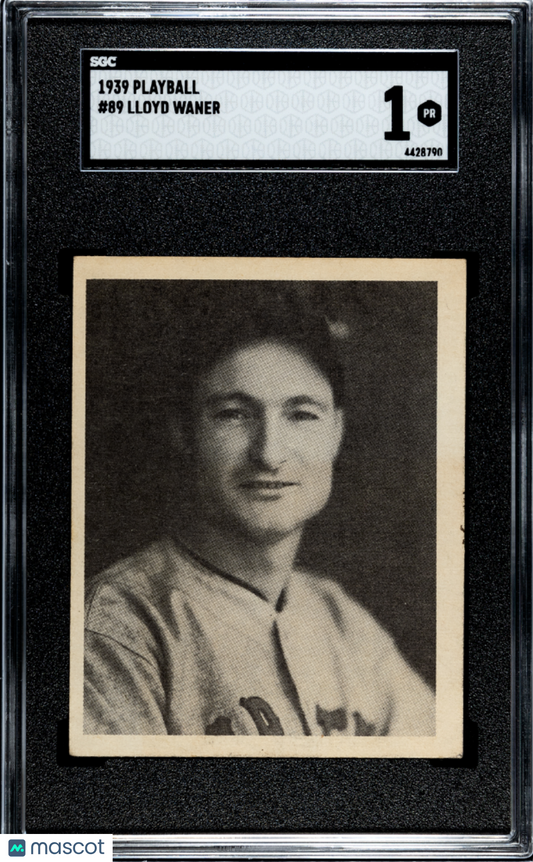 1939 Playball Lloyd Waner #89 SGC 1