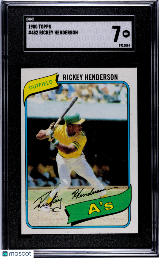 1980 Topps Rickey Henderson #482 SGC 7