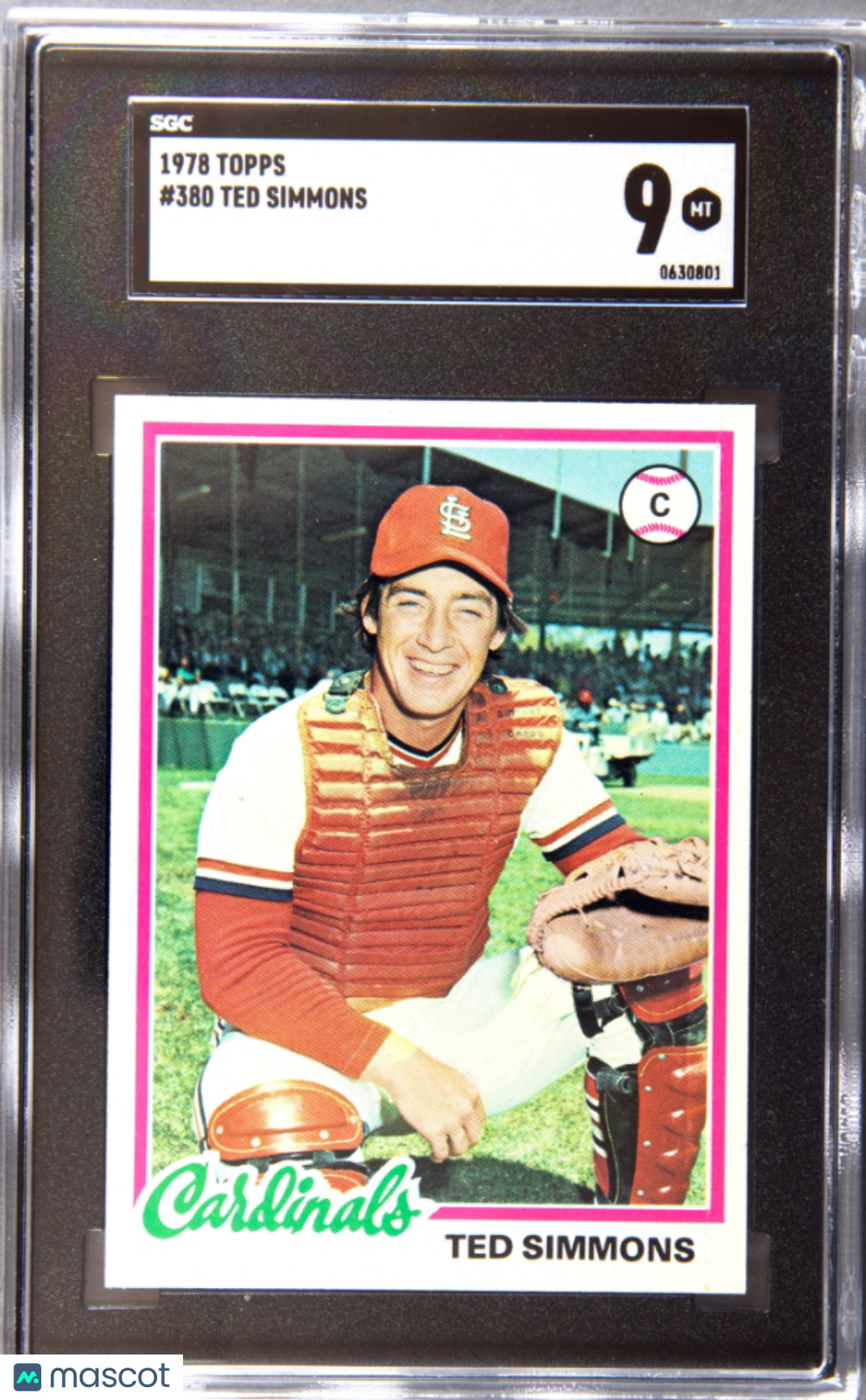 1978 Topps Ted Simmons #380 SGC 9