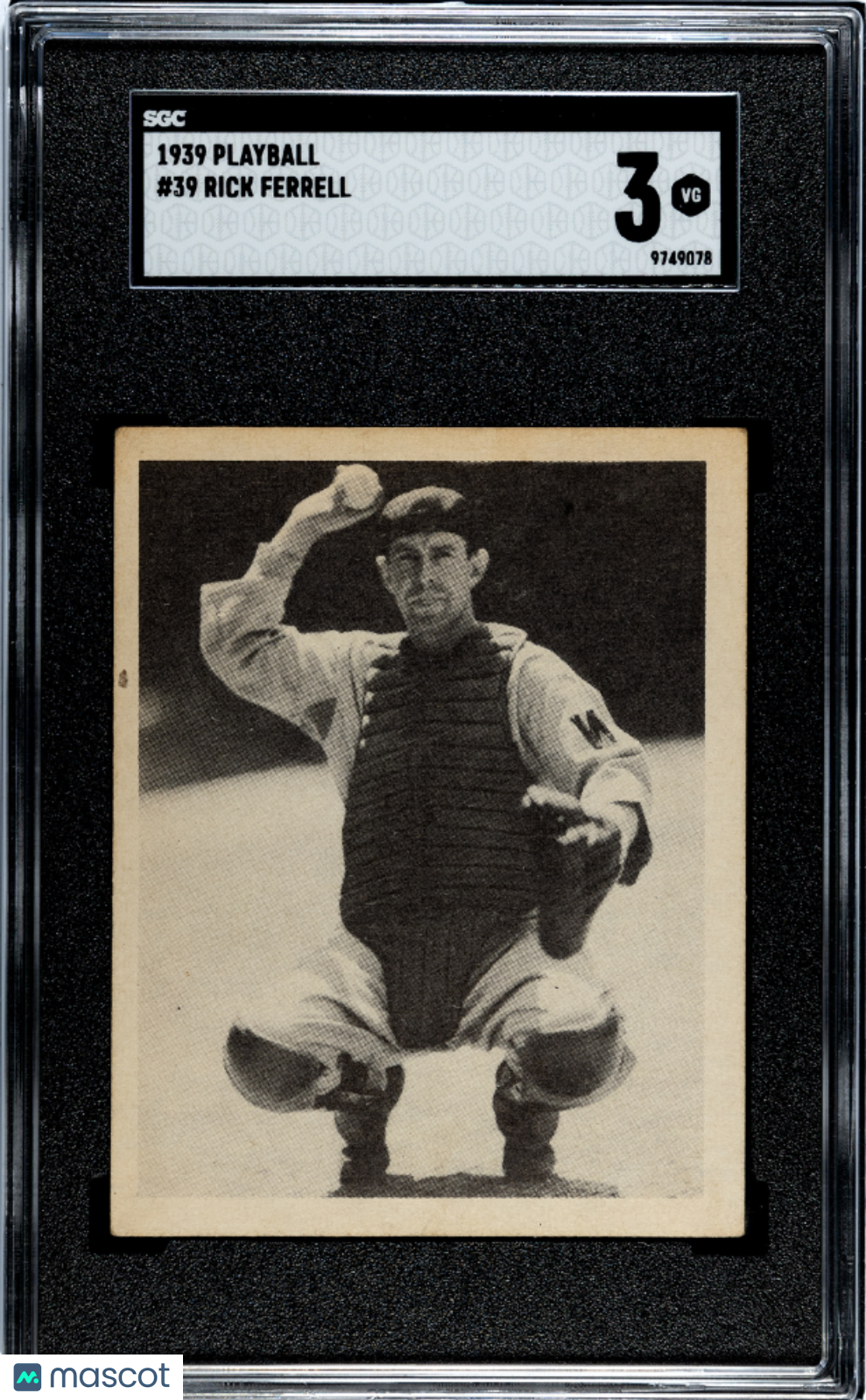 1939 Playball Rick Ferrell #39 SGC 3