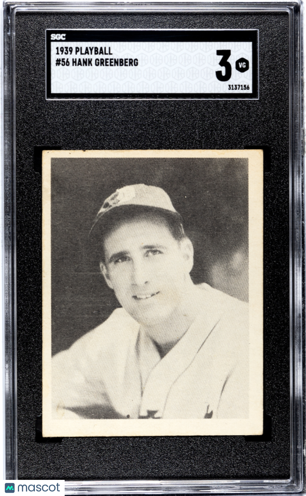 1939 Playball Hank Greenberg #56 SGC 3