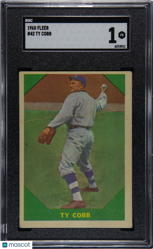 1960 Fleer Ty Cobb #42 SGC 1