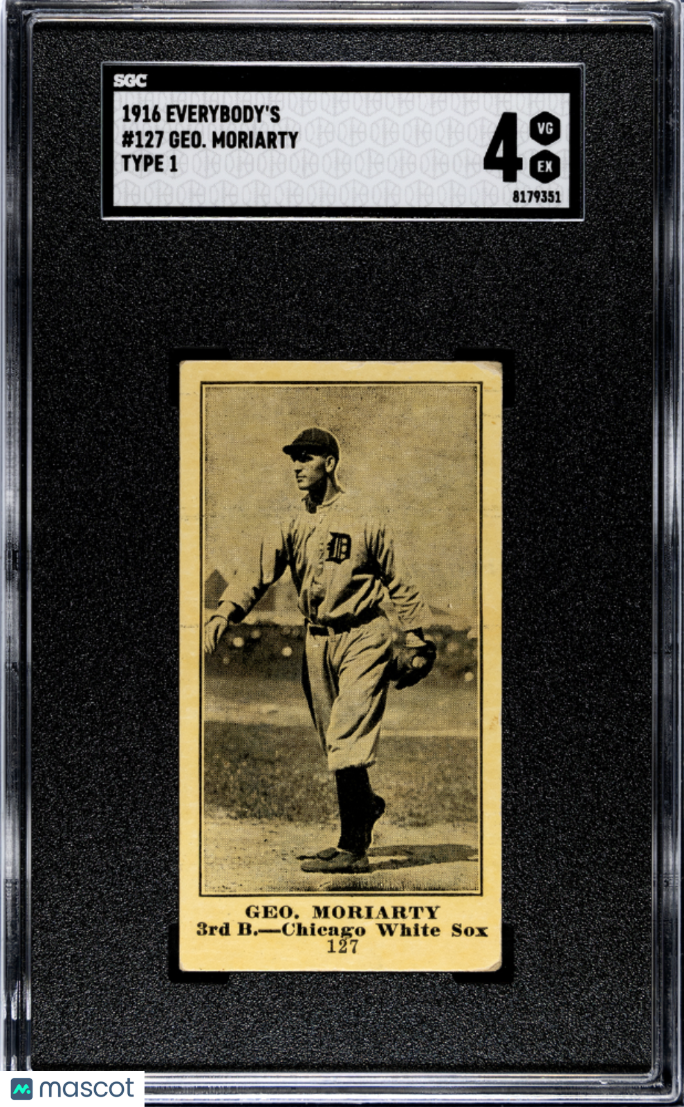 1916 Everybody's Geo. Moriarty #127 Type SGC 4