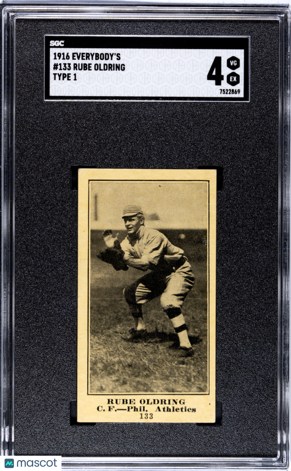 1916 Everybody's Rube Oldring #133 Type SGC 4
