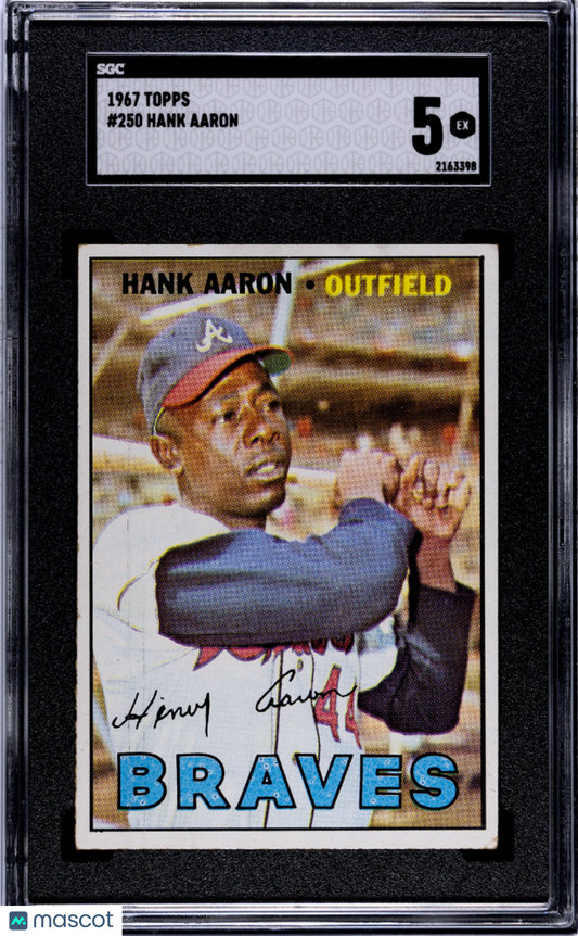 1967 Topps Hank Aaron #250 SGC 5