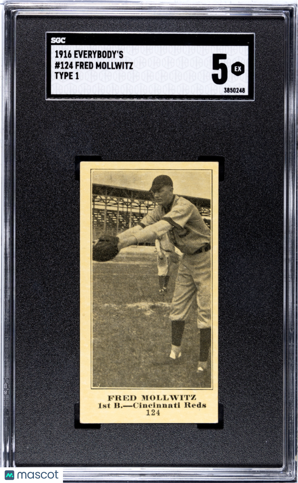 1916 Everybody's Fred Mollwitz #124 Type SGC 5