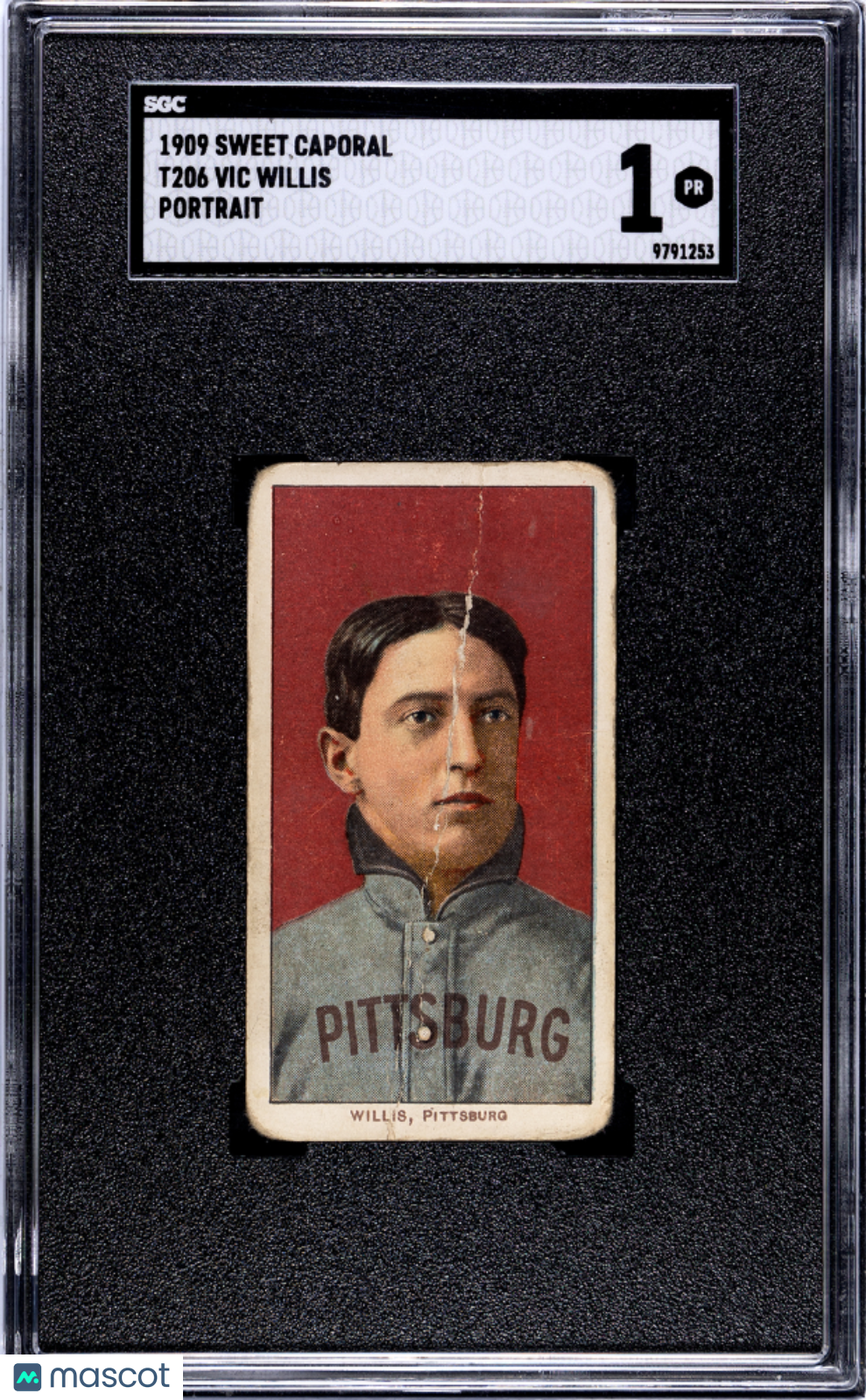 1909 Sweet Caporal (T206) Vic Willis Portrait SGC 1