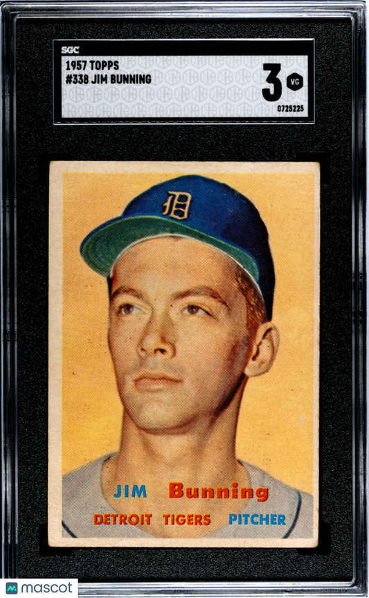 1957 Topps Jim Bunning #338 SGC 3